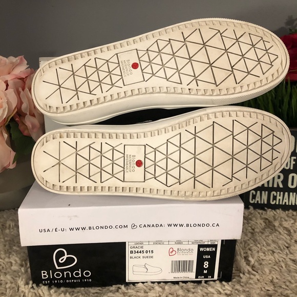 💦💧Blondo Waterproof Black Suede Sneakers! - Picture 7 of 8